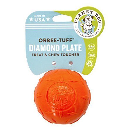 Outwardhound Diamond Plate Ball ORG Small Köpek Topu