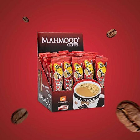 Mahmood Coffee 3ü1 Arada ve 3ü1 Arada Sütlü Köpüklü ve 2si1 Arada 3'lü Set 48 Adet
