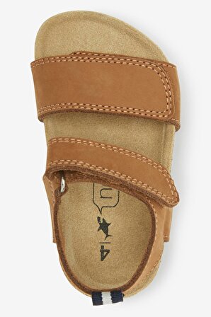 Tan Brown Corkbed Comfort Sandalet