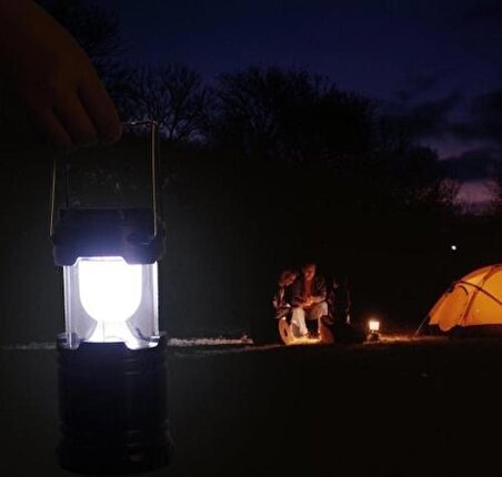 Güneş Enerjili Kamp Feneri (şarj Edilebilir) Solar Lamba Kamp Feneri Kamp Lambası