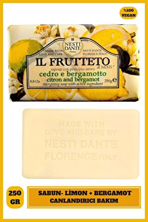 Sabun Il Frutteto Limon ve Bergamot Vegan Bakım 250 g