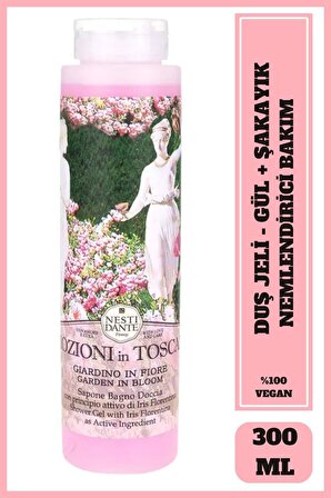Banyo ve Duş Jeli Emozioni in Toscana Çiçeksi Bahçe Arındırıcı Vegan Bakım 300 ml