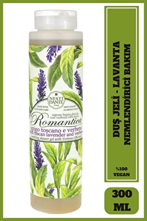 Banyo ve Duş Jeli Romantica Yabani Toskana Lavantası ve Mineçiçeği Arındırıcı Vegan Bakım 300 ml