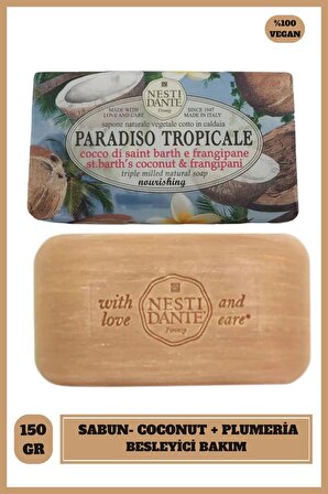 Sabun Paradiso Tropicale St. Bath Coconut and Frangipane Hindistan Cevizli Turta Vegan Bakım 250 g