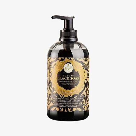 Sıvı Sabun Luxury Black Aktif Karbon Arındırıcı Bakım Vegan Bakım 500 ml