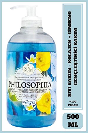 Sıvı Sabun Philosophia Kolajen İçerikli Besleyici Vegan Bakım 500 ml