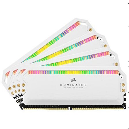 Corsair Dominator Platinum RGB CMT32GX4M4K4000C19W 32GB (4x8GB) DDR4 4000MHz CL19 Beyaz Ram
