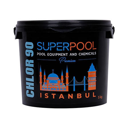 Superpool Premium Black Edition 5 KG %90 Aktif Toz Klor Havuz Kimyasalı