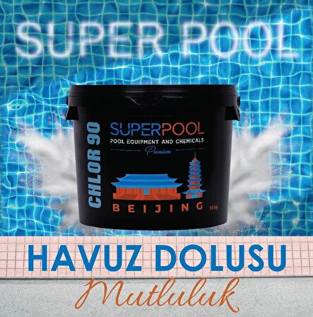 Superpool Premium Black Edition 25 KG %90 Aktif Toz Klor Havuz Kimyasalı