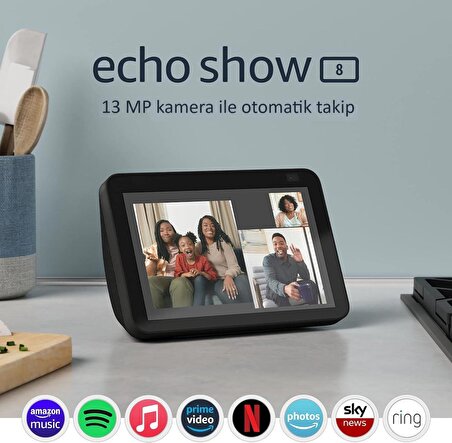 Amazon Echo Show 8 2nd Generation - Charcoal