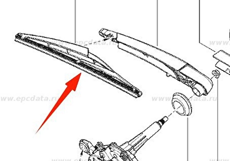 Renault Megane Scenic 1 Arka Cam Sileceği 1999-2003 Benzin 1.6