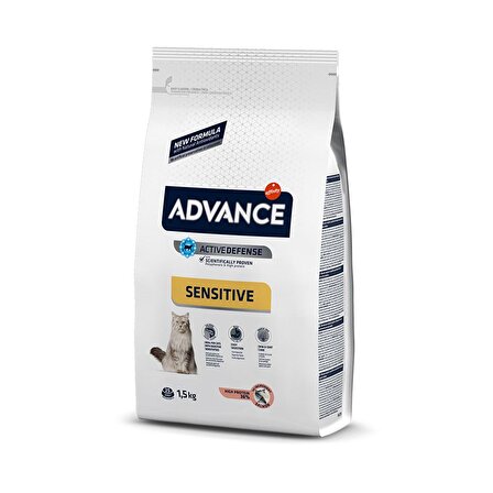 Advance Adult Sensitive Somonlu Yetişkin Kedi Maması 1,5 Kg