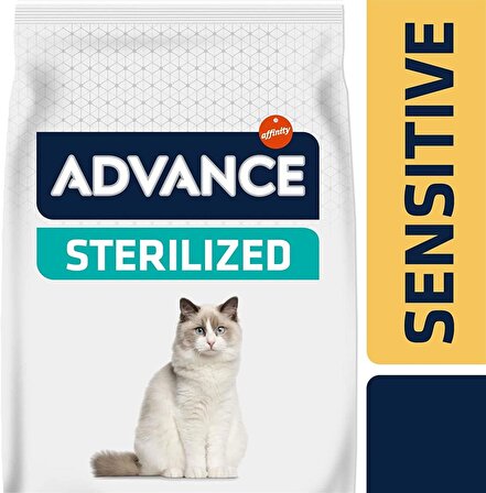 Advance Sensitive Sterilised Kısırlaştırılmış Somonlu Kedi Maması 4 AÇIK