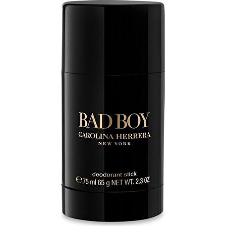 Carolina Herrera Bad Boy Pudrasız Ter Önleyici Leke Yapmayan Erkek Stick Deodorant 75 ml