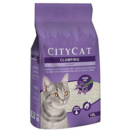 City Cat Lavanta Kokulu Kedi Kumu 10 Lt