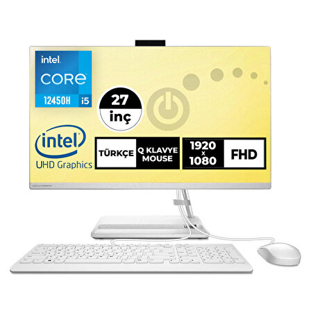 Lenovo IdeaCentre 3 27IAP7 Intel Core i5-12450H 32GB 1TB SSD Windows 11 Pro 27" FHD All In One PC F0GJ00GSTX 018