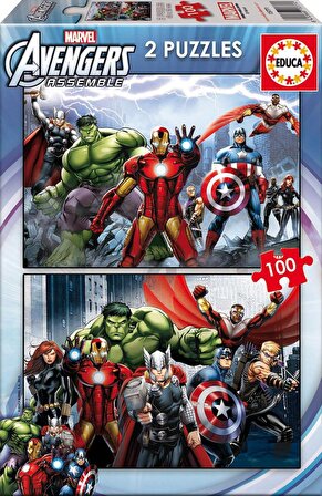 Educa 2x100 Parça Avengers Puzzle
