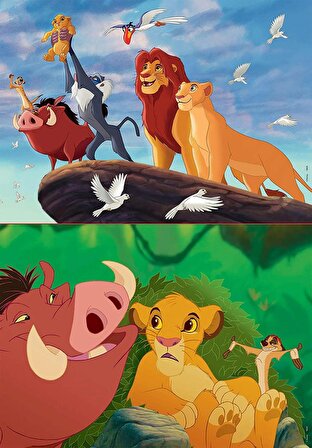 Educa 2x48 Parça The Lion King (Aslan Kral) Çocuk Yapbozu