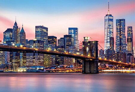 Educa 1000 Parça Brooklyn Köprüsü Neon Karanlıkta Parlayan Puzzle