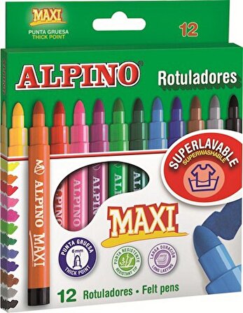 Alpino Maxı Keçeli Kalem 12 Renk
