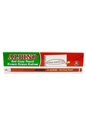 Alpino LE-0021 Kırmızı Kopya Kalemi 12'Lİ