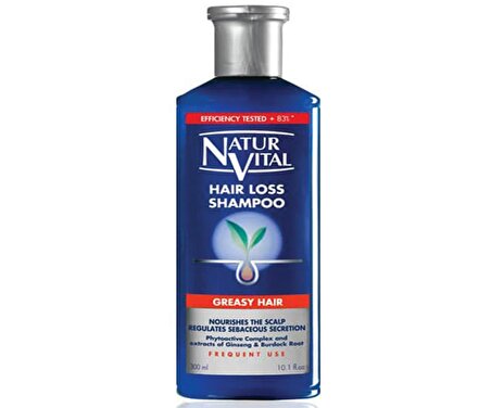 Natur Vital Hair Loss Saç Dökülmesine Karşı Şampuan Yağlı Saçlar İçin 300 ML