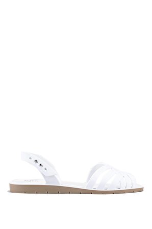S10263 IBIZA Beyaz Kadın Sandalet