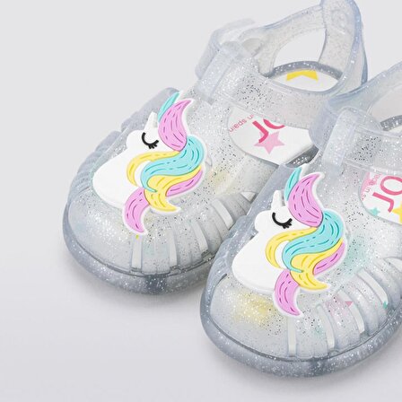 Igor Tobby Gloss Unicornio Kız Çocuk Şeffaf Simli Sandalet