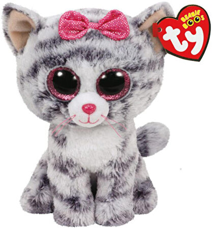 TY Kiki - Grey Cat Reg 15 cm