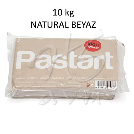 Bisbal Pastart Doğal Model Kili 10kg Natural Beyaz