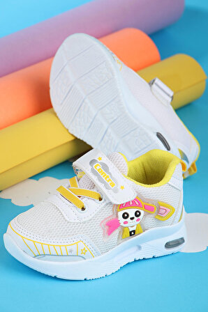 Vojo C5004 Anatomik Taban Işıklı Cırtlı Bebek Spor Ayakkabı