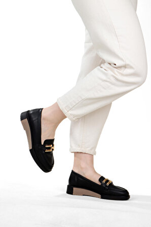 Vojo L Kare Toka Detaylı Comfort Makosen Kadın Ayakkabı