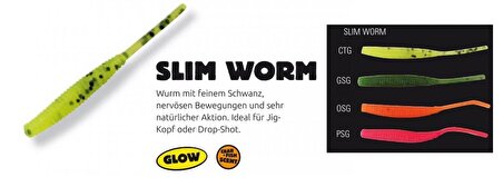 Hart Rock - Street Slim Worm 50mm GSG Suni Yem Glow GSG 
