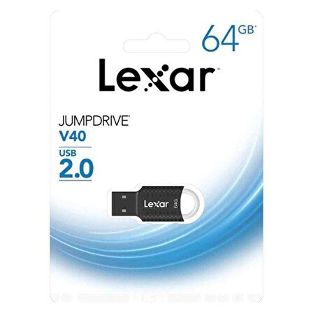 Lexar 64Gb Usb 2.0 Jump V40 Siyah Flash Bellek LJDV40-64GA