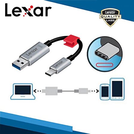 Lexar Jumpdrive C20c 64 GB USB Type-C 3.1 Bellek