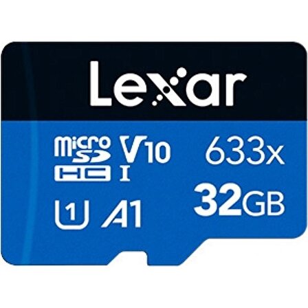 32GB LEXAR 633X MICROSDHC HIGH-PERFORMANCE C10 A1 V10 U1 HAFIZA KARTI 
