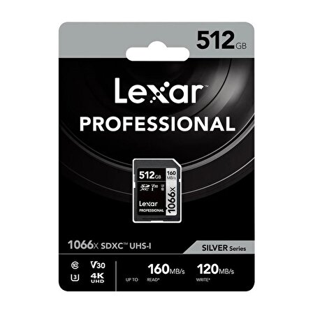 Lexar 512GB SDXC 1066x 160MB/s Hafıza Kartı
