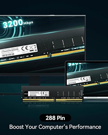 LEXAR LD4AU032G-B3200GSST 32GB DDR4 3200MHZ PC Ram