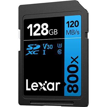 Lexar 128GB High-Performance 800x UHS-I SDXC Hafıza Kartı (BLUE Series)