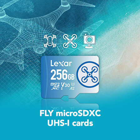 Lexar 256GB Fly MicroSDXC Hafıza Kartı