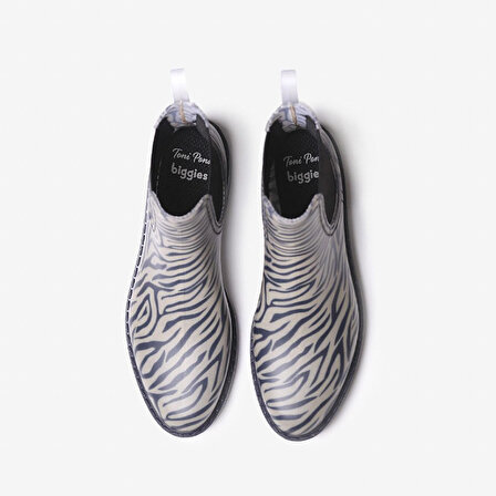 Kadın Yağmur Botu Calvi Toni Pons Ankle Boot Water Zebra