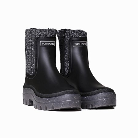 Kadın Yağmur Botu Camos Toni Pons Rain Ankle boot in Negre (Black)