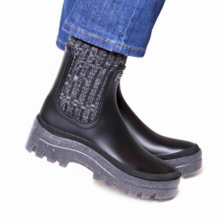 Kadın Yağmur Botu Camos Toni Pons Rain Ankle boot in Negre (Black)
