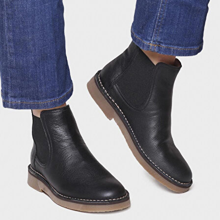 Kadın Bot ISA-PO Toni Pons Leather Ankle boot in Black(Negre)