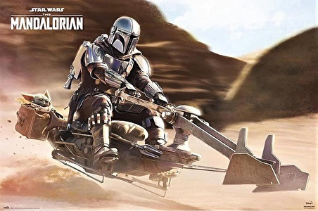 THE MANDALORIAN SPEEDER BIKE MAXI POSTER (ITHAL)