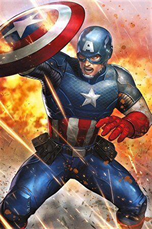 MARVEL CAPTAIN AMERICA UNDER FIRE MAXI POSTER (İTHAL)
