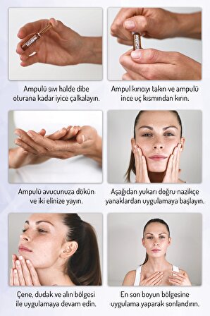 LaCabine 3 Adet Saf Hyalüronik Asit Ampul Nemlendirici Kırışıklık Giderici Dermaroller Dermapen Yüz Serumu