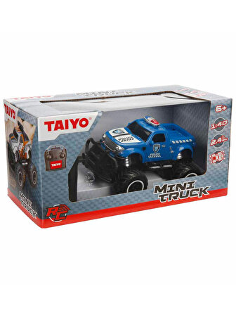 Taiyo 1:40 Mini Truck Uzaktan Kumandalı Polis Araba Mavi