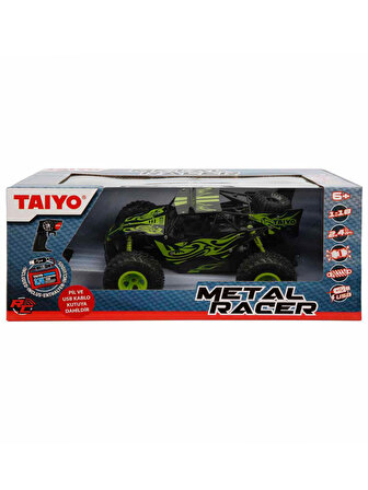 Taiyo 1:18 Metal Racer USB Şarjlı Uzaktan Kumandalı Araba Yeşil