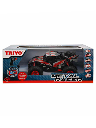 Taiyo 1:18 Metal Racer USB Şarjlı Uzaktan Kumandalı Araba Kırmızı